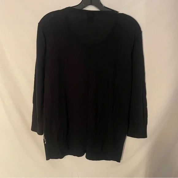 Ann Taylor
Black and White Patterned crew neck Cardigan
Back full black size XL - Picture 3 of 7
